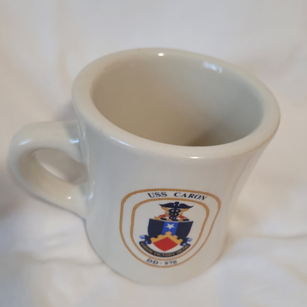 USS Caron (DD-970) Victor style Diner Mug